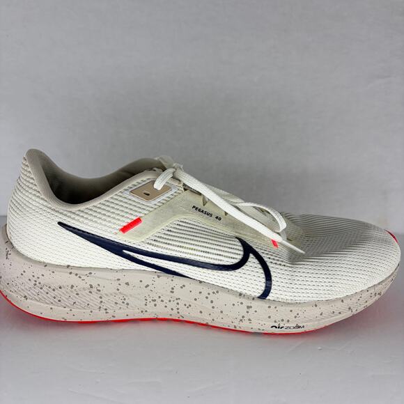 Nike Air Zoom Pegasus 40 Running Shoes White Obsidian Mens 13 main image 9
